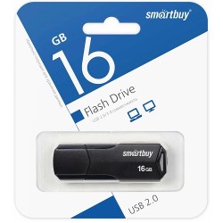 USB Flash Drive 16GB Smartbuy SB16CLU-K черный